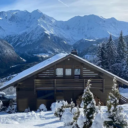木屋 Anatole - Vue Mont Blanc Exceptionnelle 圣热尔韦莱班